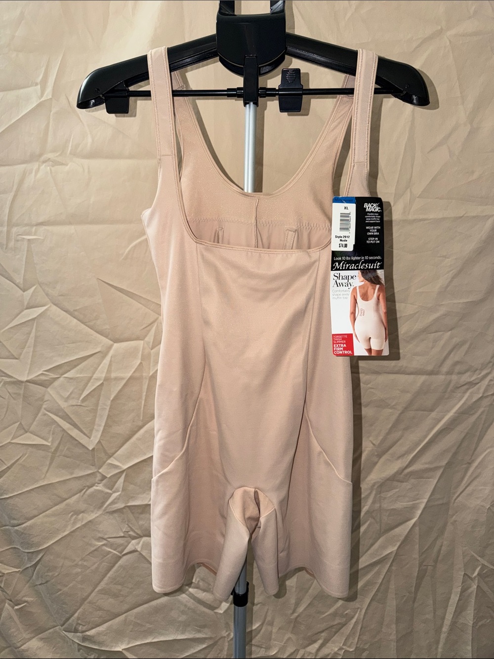 Miraclesuit Nude/Tan Full-Body Shaper with Built-In Bust Support